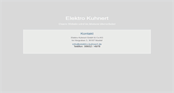 Desktop Screenshot of elektro-kuhnert.de