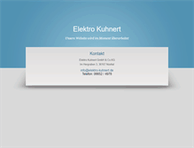 Tablet Screenshot of elektro-kuhnert.de